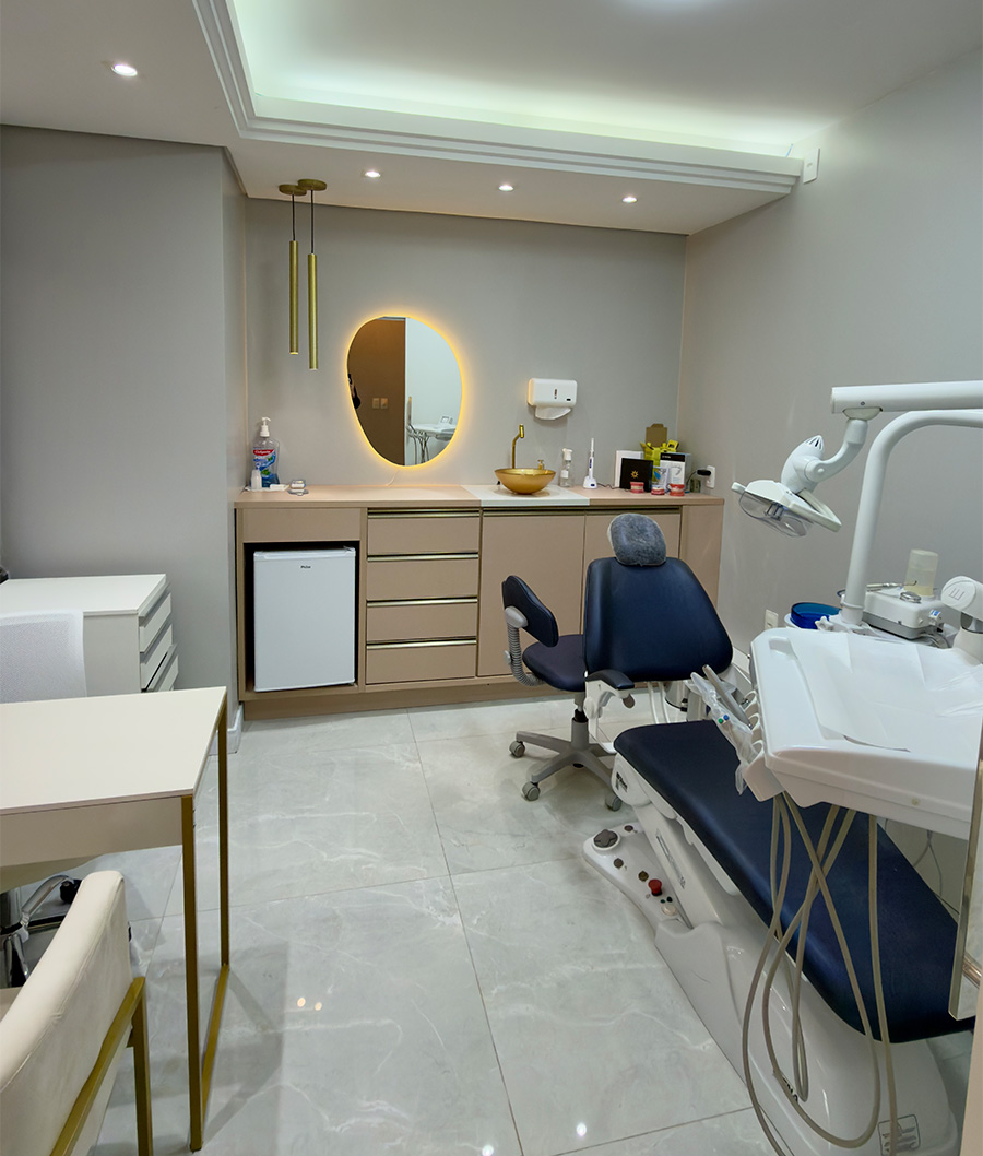 Ambiente da clínica Fernanda Frizzo Odontologia em Camboriú